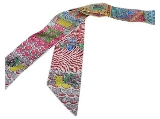 Foulard in seta multicolore Hermès 
