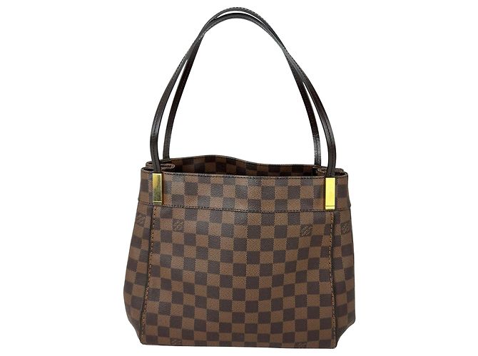 Sac à épaule Marylebone Damier Ébène Louis Vuitton Marron