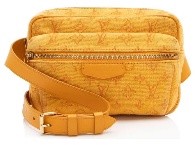 Bolso de cadera exterior de denim Monogram Louis Vuitton Naranja