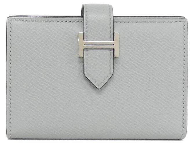 Porta-cartões Hermès Béarn em Epsom Azul