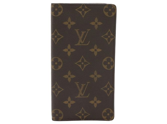 Louis Vuitton Monogram Long Wallet Brown