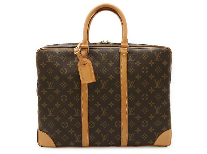 Pasta de Documentos Voyage Monogram Louis Vuitton Marrom