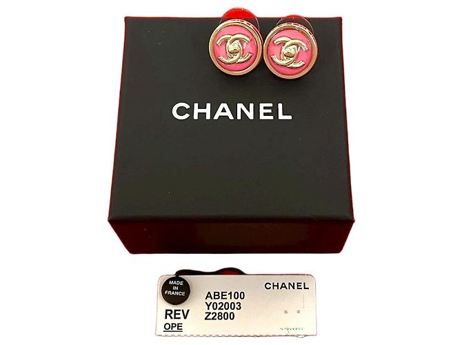 Orecchini Chanel Coco Mark D'oro Metallico