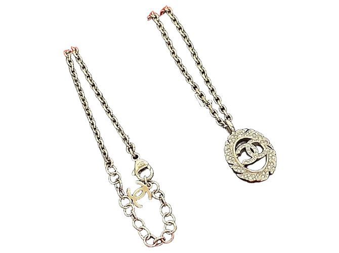 Colar Coco Mark da CHANEL Prata Metálico