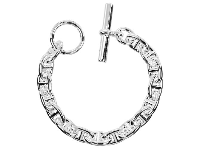 Pulseira Hermès Chaine d'Ancre PM em Prata 925 