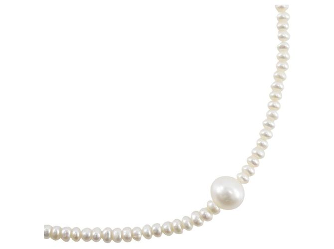 Autre Marque Collar de Perlas para Bebé Blanco