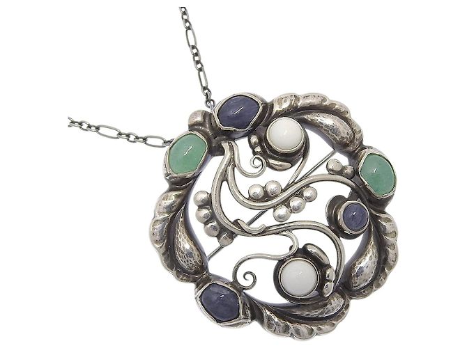 Autre Marque Collar 2 en 1 Moonlight Blossom de plata 925 de Georg Jensen