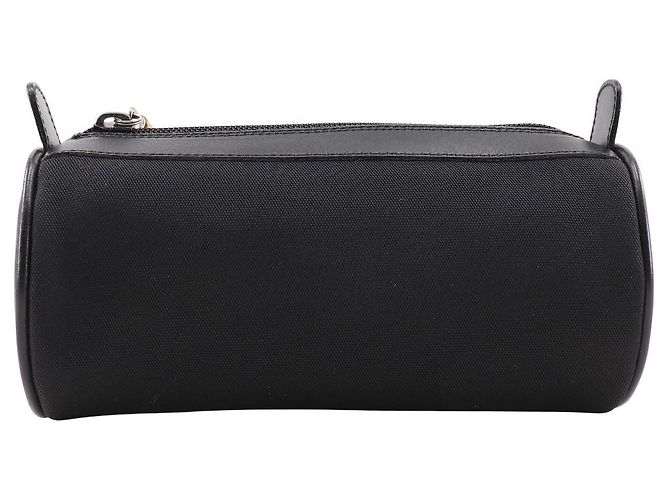 Bolso de lona de nylon Gucci Bamboo Negro