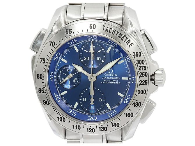 Omega Speedmaster aus Edelstahl Blau