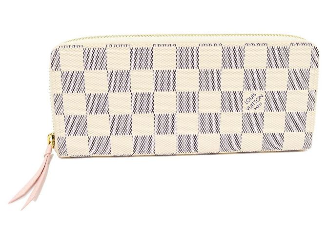 Cartera Clemence Damier Azur de Louis Vuitton Azul