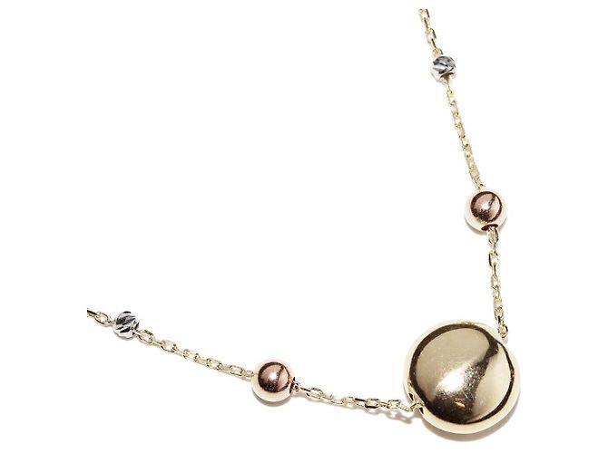 Autre Marque Collar Colgante Au750 Rosa Blanco Amarillo