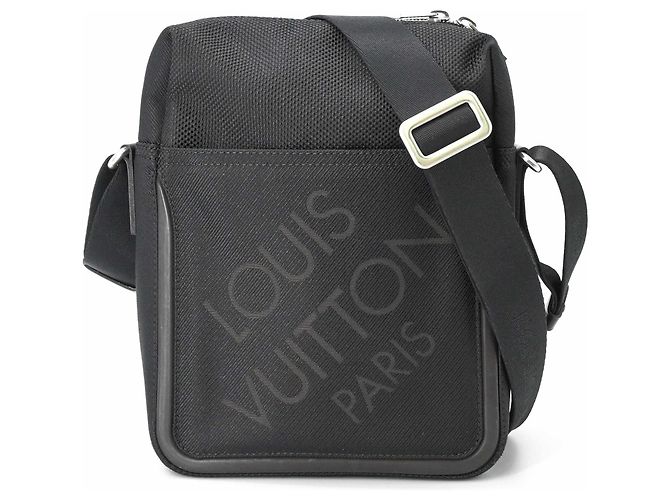Louis Vuitton Damier Geant Citadin MM Shoulder Bag Black