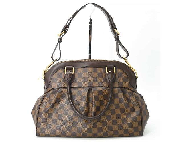 Bolsa de Ombro Louis Vuitton Trevi GM em Damier Ebene