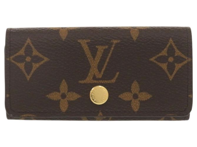 Louis Vuitton Monogram Multicles 4 Key Case Brown