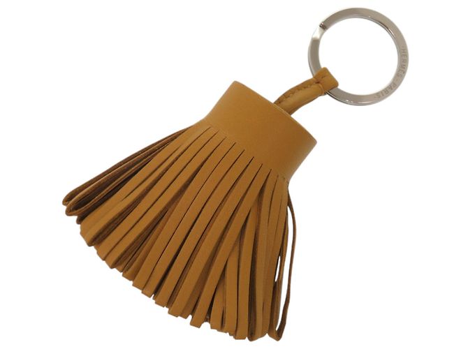 Chaveiro Hermès Agneau Milo Marrom