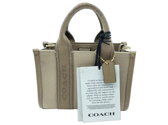 Bolsa tote mini bege Coach