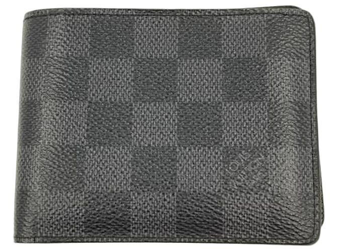 Portafoglio Slender Louis Vuitton Marrone Nero