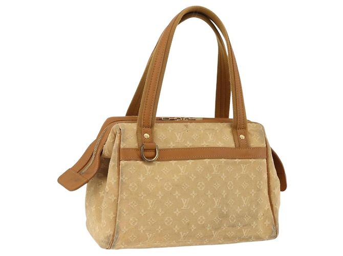 LOUIS VUITTON Monogram Mini Josephine PM Hand Bag Beige M92416 LV Auth BA11224