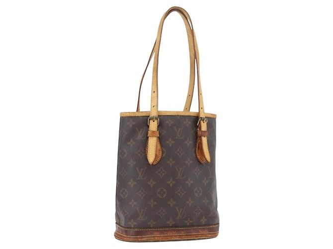 LOUIS VUITTON Sac à épaule Monogram Bucket PM M42238 LV Auth 173765 Monogramme