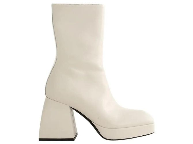 Nodaleto Ecru boots Cream