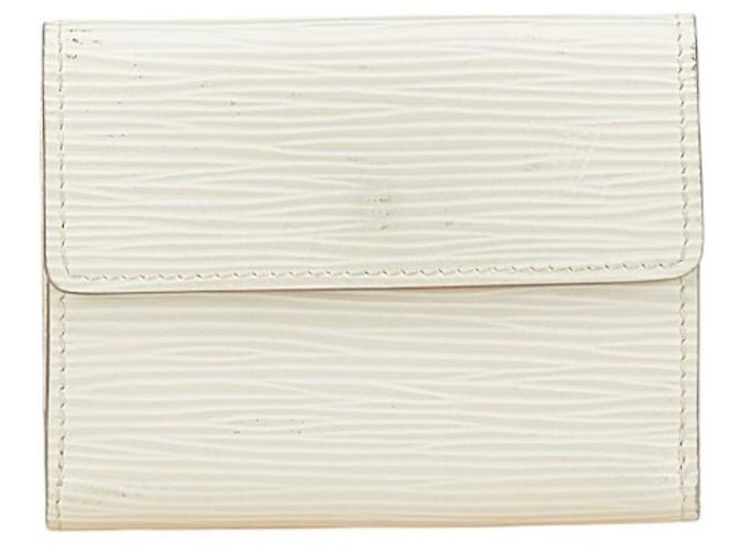 Estojo para moedas Epi Ludlow da Louis Vuitton Branco Fora de branco