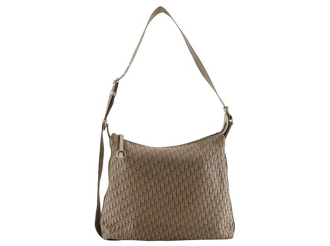 Bolsa de Ombro em Lona Trotter Dior Bege