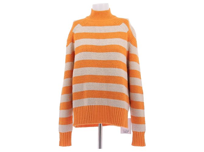 Jacquemus Jersey a rayas naranja de algodón 