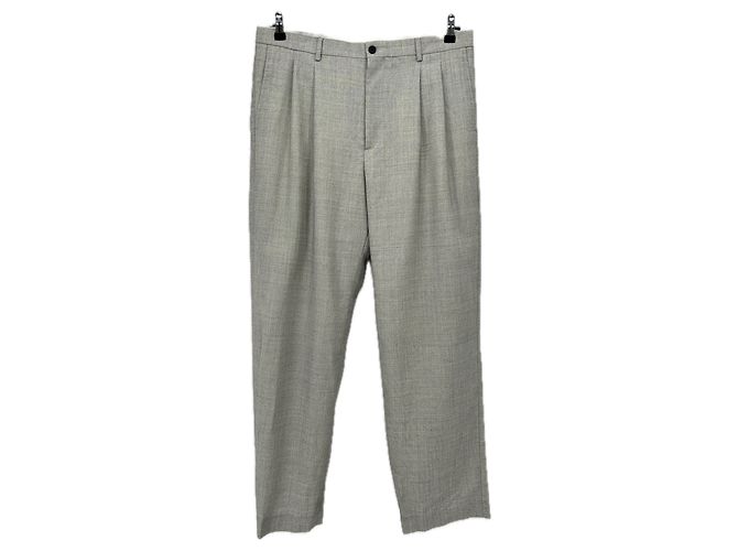Autre Marque Calça cinza de lã