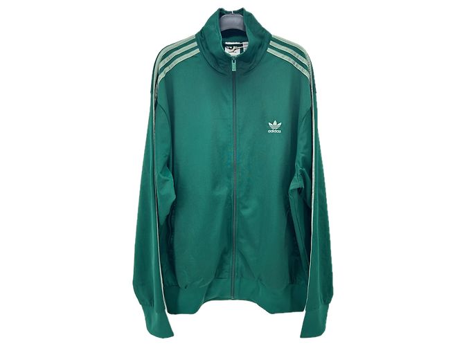 Adidas Jacke grün Polyester L