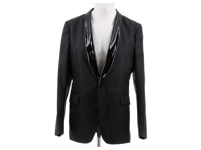 Comme Des Garcons Schwarze Nylon-Anzugjacke