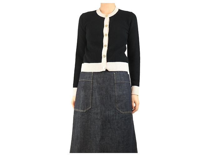 Autre Marque Schwarze Kaschmir-Cardigan - Größe S