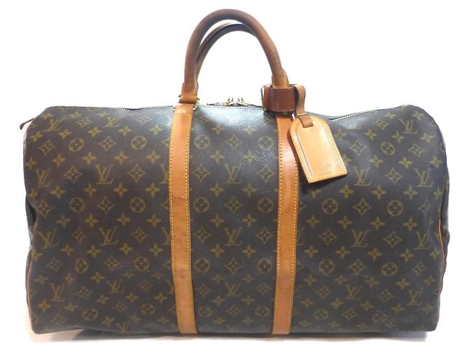 Louis Vuitton Keepall 55 Monograma - MI8910 Castaño