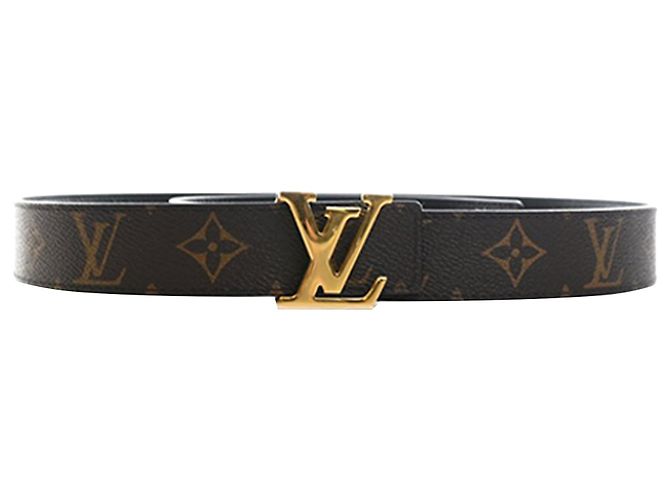 Brauner Monogramm Initiales Wendegürtel von Louis Vuitton