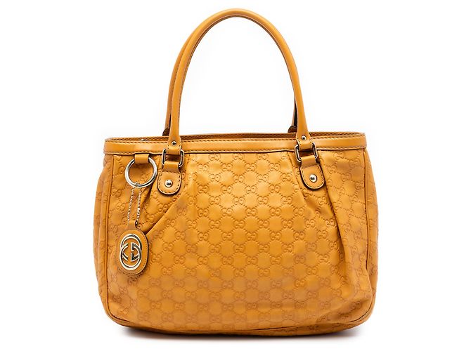 Gucci Gelbe Guccissima Sukey Tasche