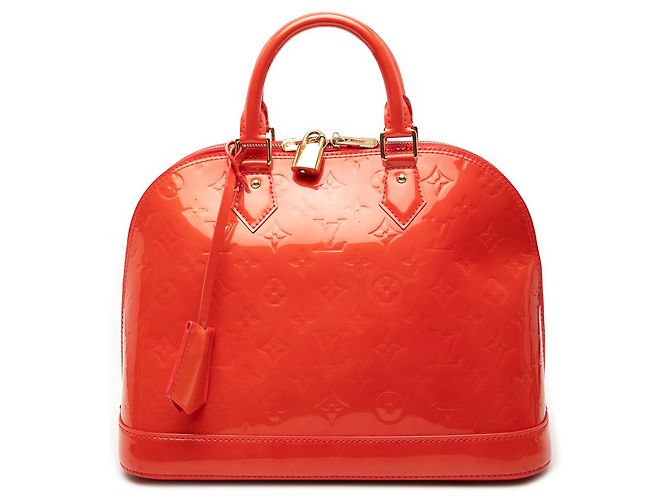 Louis Vuitton Alma PM en Vernis Monogram Naranja