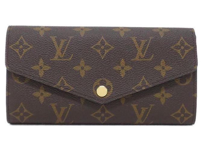 Portafoglio Sarah Monogram Louis Vuitton Marrone Rosa