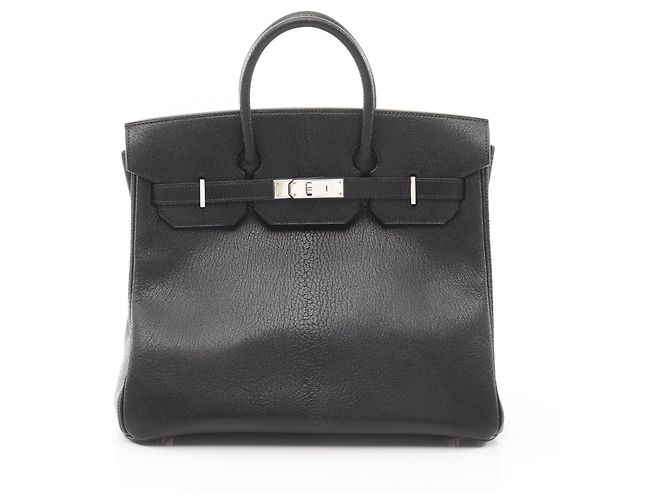 Borsa Hermès Haut à Courroies 32 Nero