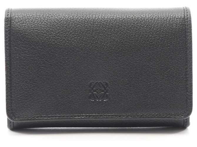 Loewe Anagram Geldbörse im Bi-Fold-Format Schwarz