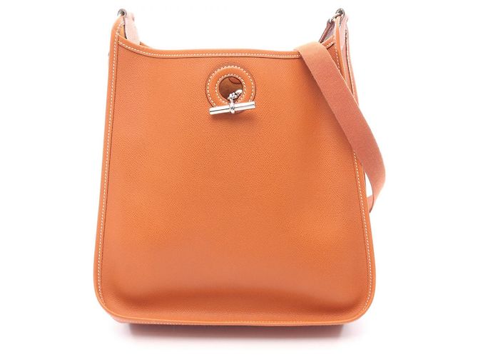 Bolsa de Ombro de Couro Vespa PM da Hermès Marrom