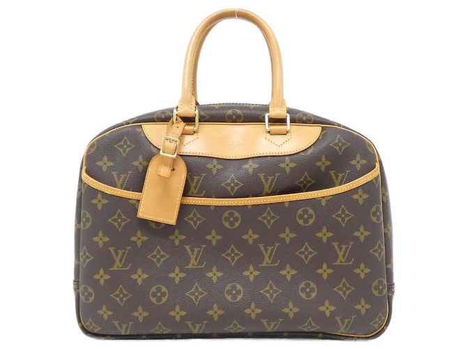 Sac à main Bowling Vanity Monogram Louis Vuitton Marron