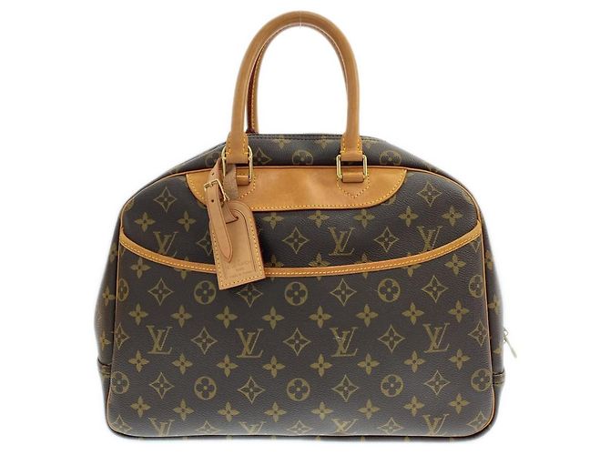 Borsa Vanity Bowling Monogram Louis Vuitton Marrone