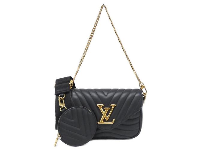 Louis Vuitton Multi Pochette Shoulder Bag Black