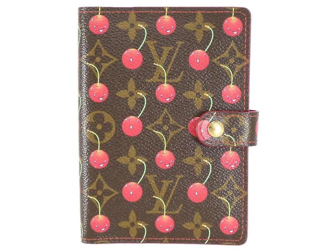 Louis Vuitton Monogram Cherry Agenda PM Organizer Brown