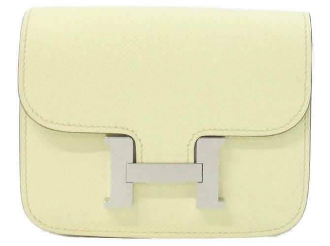 Hermès Hermes Constance Slim Geldbörse Gelb