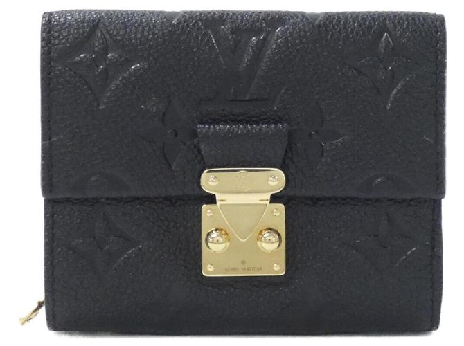 Louis Vuitton Monogram Empreinte Portefeuille Metis Compact Wallet Black