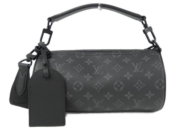Borsa Louis Vuitton Monogram Eclipse Soft Polochon PM Nero