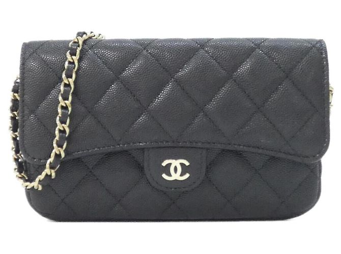 Custodia per telefono Chanel Timeless Classic Line Nero