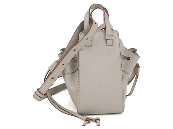 LOEWE Hammock Drawstring Mini Handbag, Women's, Beige