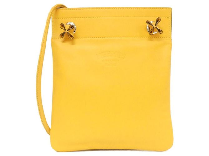 Borsa Aline Mini Hermès Giallo Pelle