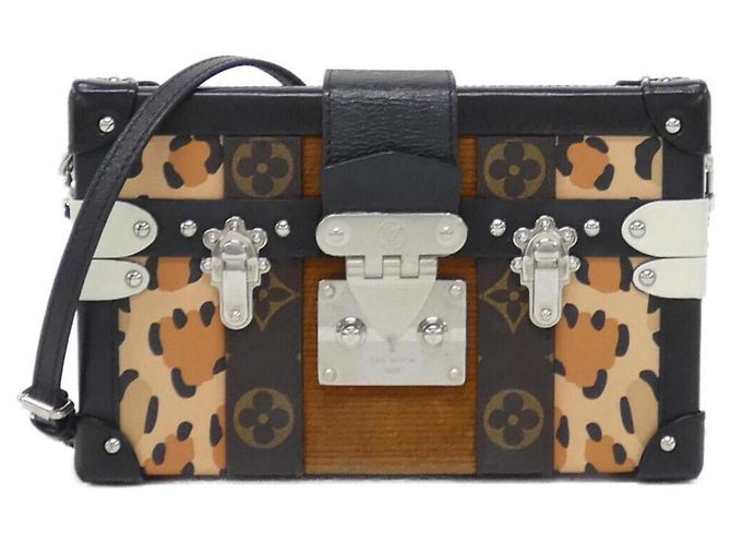 Borsa a Spalla Petite Malle Louis Vuitton Marrone